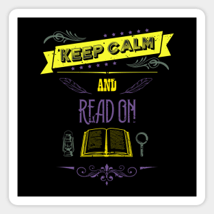 Keep Calm and Read On Vintage RC06 Magnet